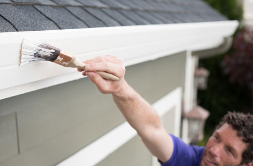 painting a house